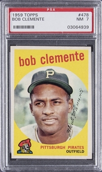 1959 Topps #478 Bob Clemente – PSA NM 7